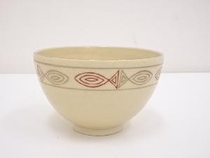 京焼　鳳斎造　色絵魚文茶碗